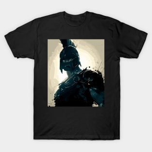 Spartan warrior ink portrait T-Shirt